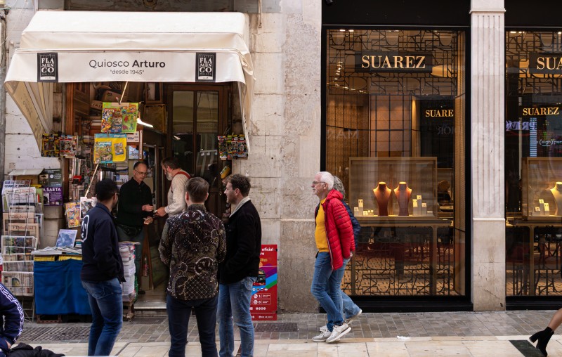 Quiosco Arturo, desde 1945 en Calle Larios