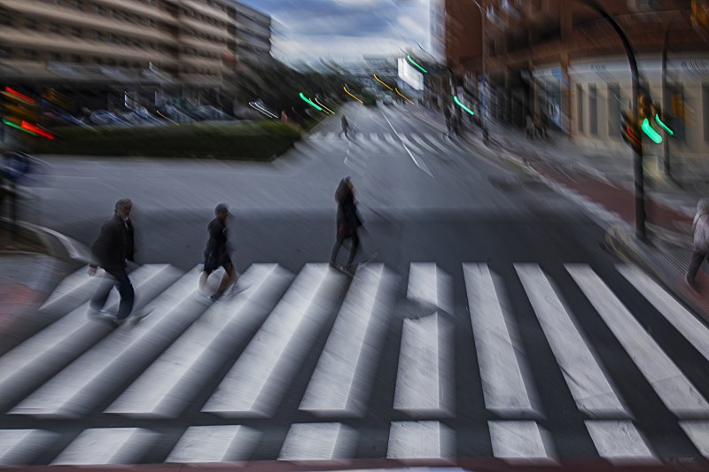 Cruce en movimiento
