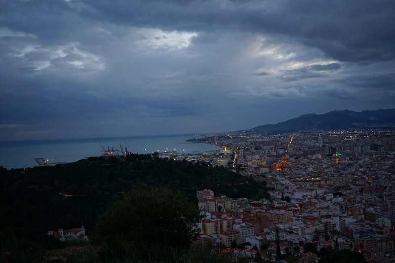 Malaga, azul mar, azul cielo