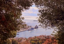 Ciudad de mar y frondosa
