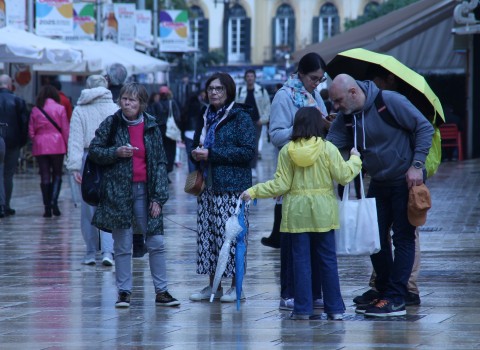 Día lluvioso en Málaga