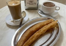 Churros con chocolate, por supuesto