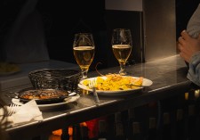 Almuerzo típico en Málaga.